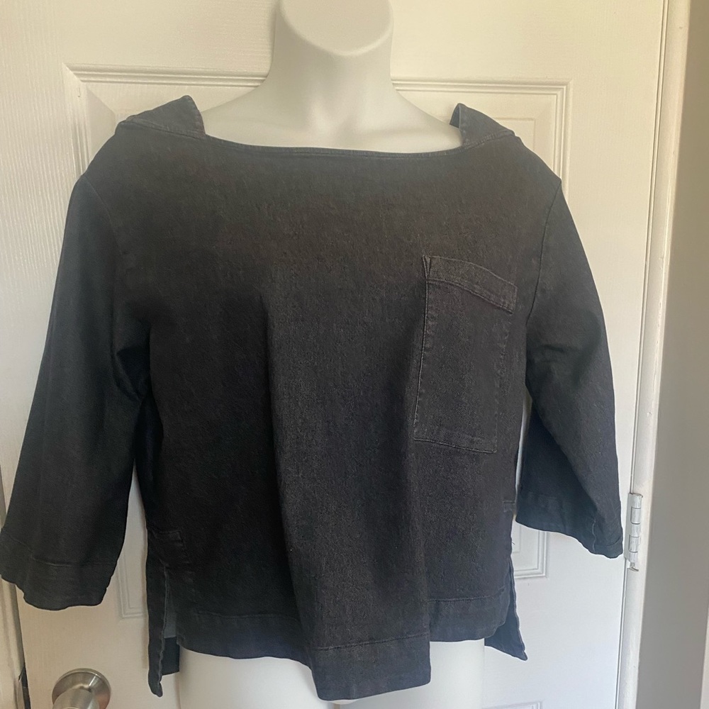 Prologue Blouse black denim XL